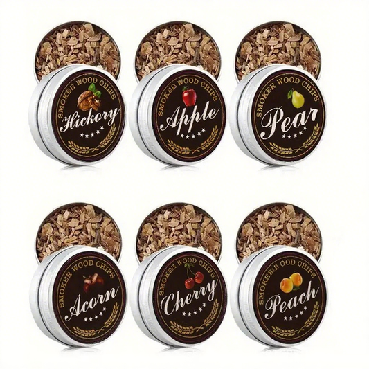 Cocktail Smoking Wood Chips 6 Types of Smoked Wood Flavors Bourbon Whiskey Gift for Father/Husband/Men