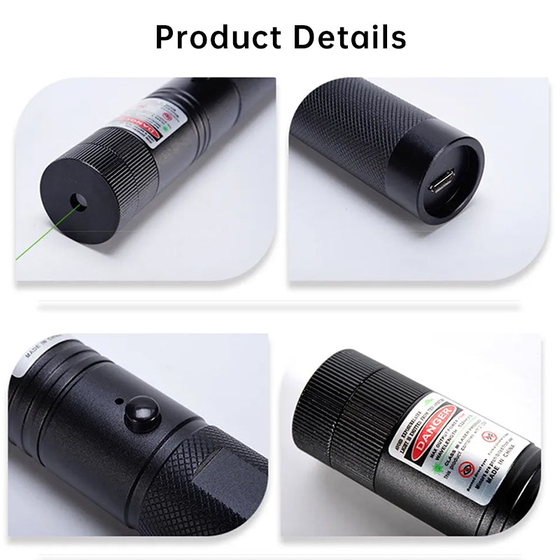 Portable Rechargeable High - Brightness Red/Green/Violet Laser Pointer, 60825 - 1, 532nm/650nm/405nm ,