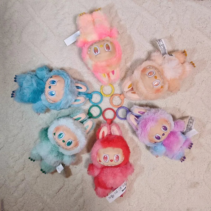 For Labubu The Monsters V3 Series Blind Box Teddy Vinyl Base Toy Animated Characters Mysterious Surprise Box Keychain Kids Gift