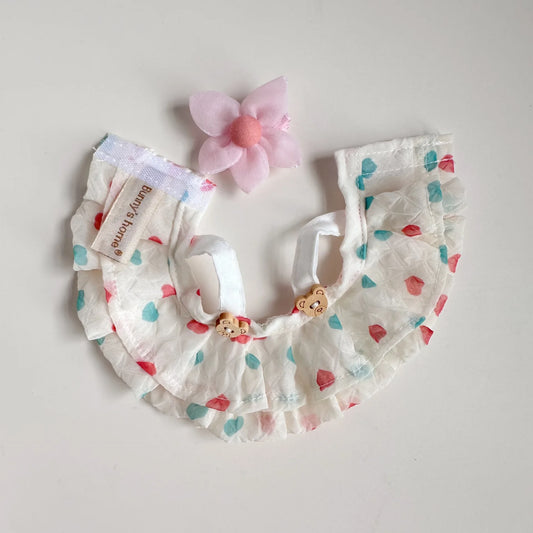 For 17cm labubu doll clothes wrinkled skirt flower hairpin set fisherman hat labubu clothes ropa labubu