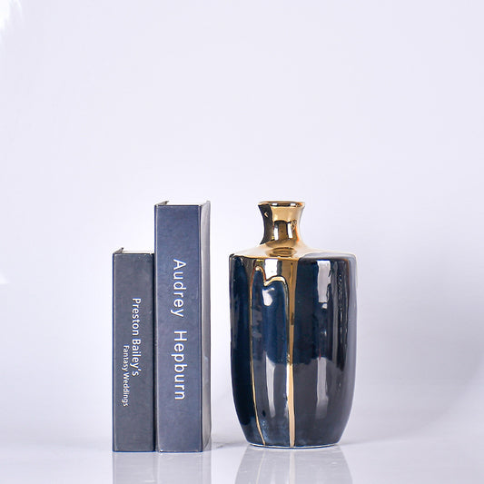 Creative Ceramic Vase for Modern Living Room, Dry Flower Arrangement, Decorative Piece for TV Cabinet, Dining Table, and Entrance Hall