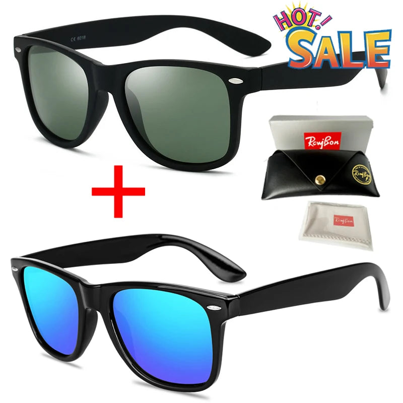 Classic RCWJBON 2140 Polarized Sunglasses Unisex Driving Sunglasses Luxury Fashion Designer Sunglasses Coating UV400 Eyewear
