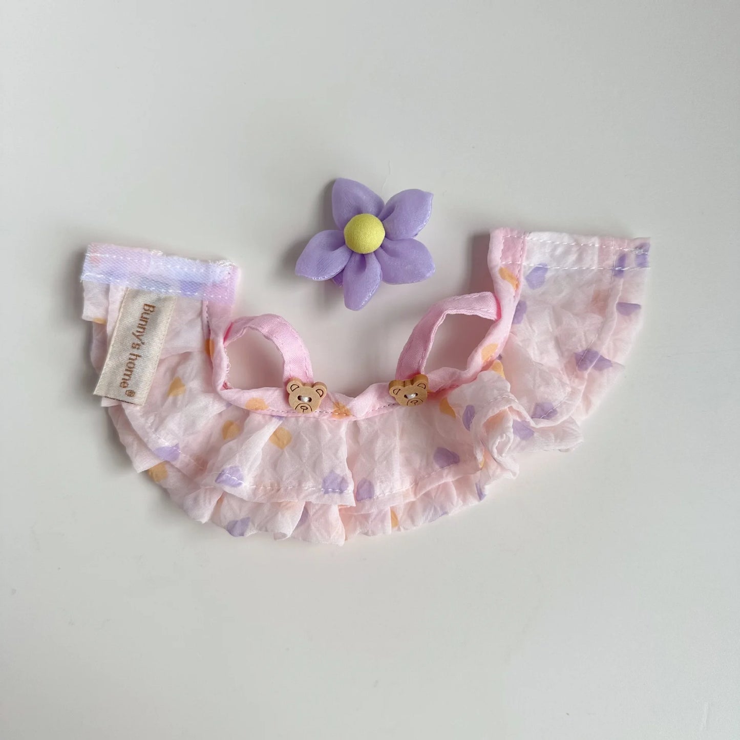 For 17cm labubu doll clothes wrinkled skirt flower hairpin set fisherman hat labubu clothes ropa labubu