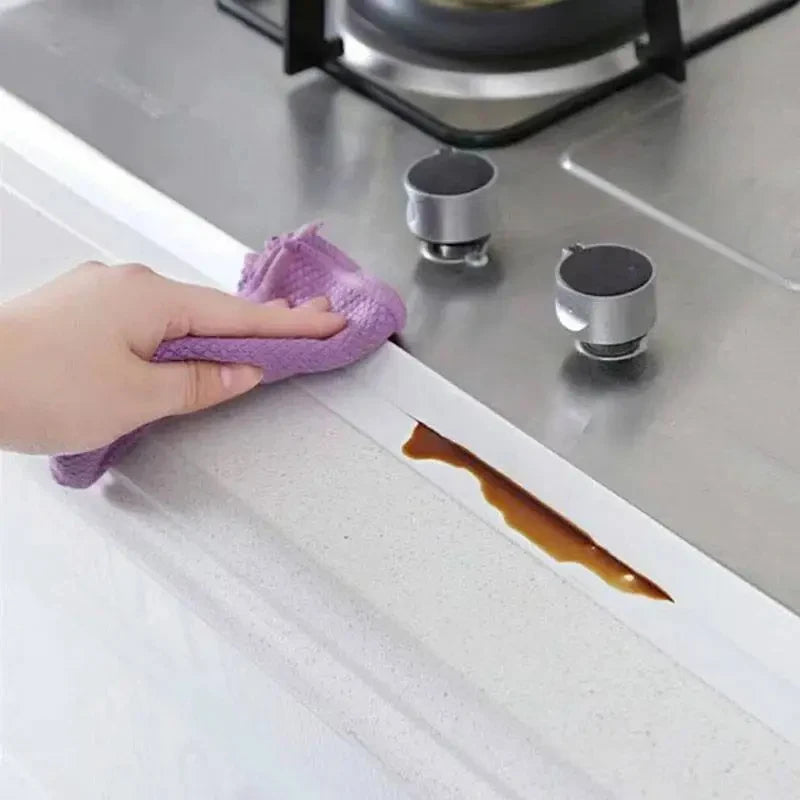 Shower Bath Sealing Tape Strips PVC Self Adhesive Waterproof Wall Sticker for Bathroom Kitchen Seal Caulk Strip Sink Mold Proof