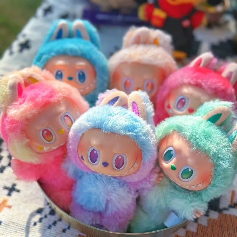 For Labubu The Monsters V3 Series Blind Box Teddy Vinyl Base Toy Animated Characters Mysterious Surprise Box Keychain Kids Gift