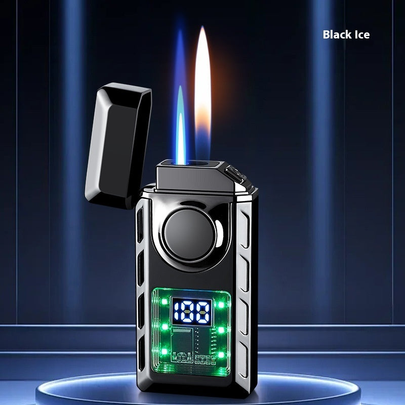 Creative Intelligent Ignition Power Display Double Fire Cigarette Lighter