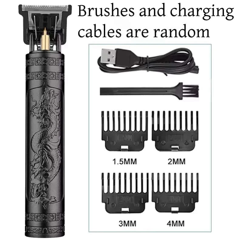 Vintage T9 Electric Hair Cutting Machine Hair Clipper Professional Men Shaver Rechargeable Barber Trimmer for Men Dragon Buddha