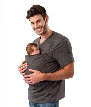 Kangaroo Dad Multifunctional Clothes Round Neck Casual T-Shirt Men's