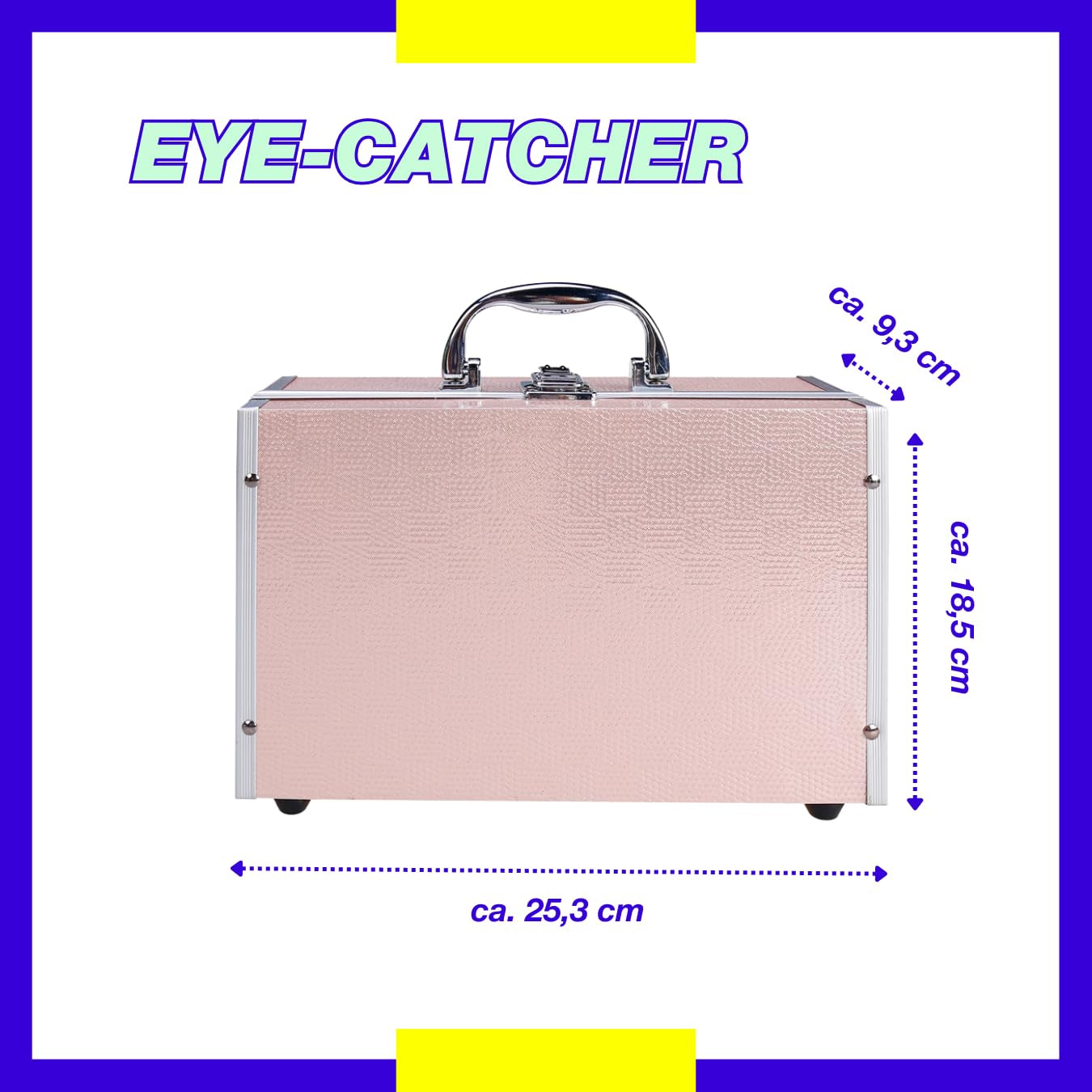 ZMILE COSMETICS EYE-CATCHER Rosa Kosmetikkoffer Vegane Kosmetik Mit Schminke - Make up Set Für Unterwegs, Zum Reisen Und Verschenken