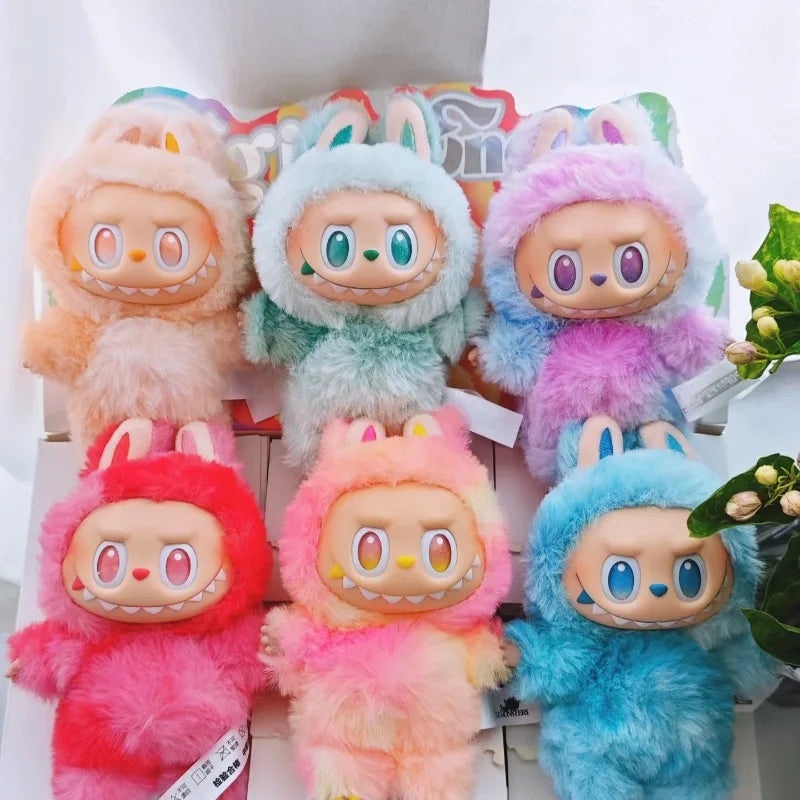 For Labubu The Monsters V3 Series Blind Box Teddy Vinyl Base Toy Animated Characters Mysterious Surprise Box Keychain Kids Gift