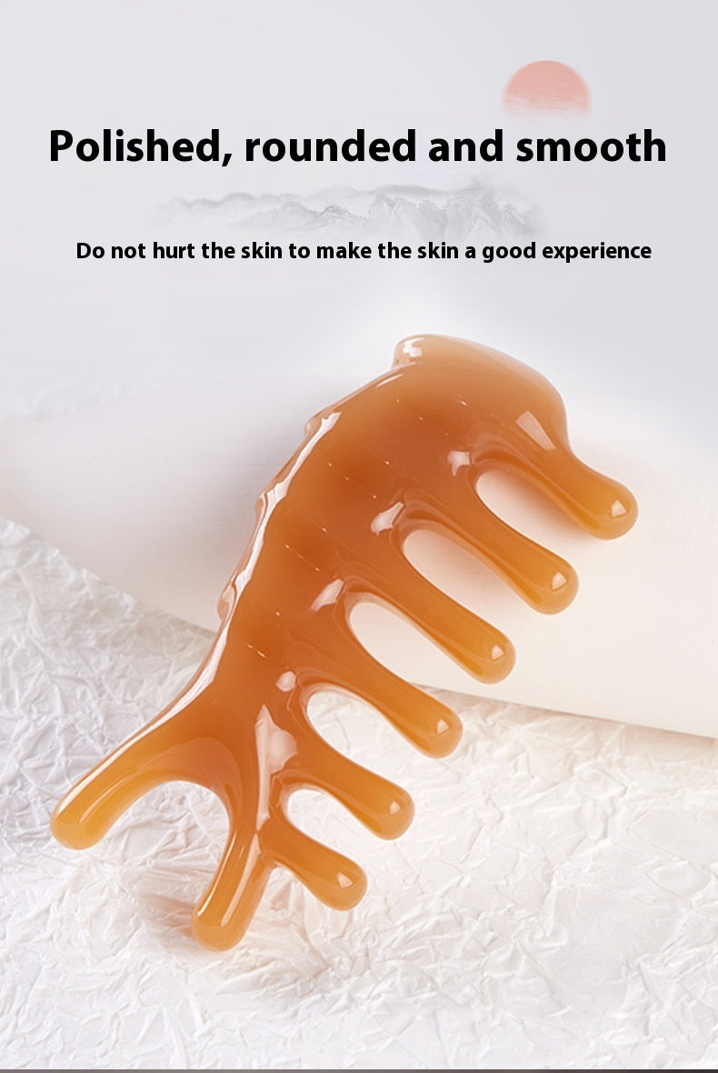 Fake Cow Horn Scraping Board Facial Special Beauty Stick
