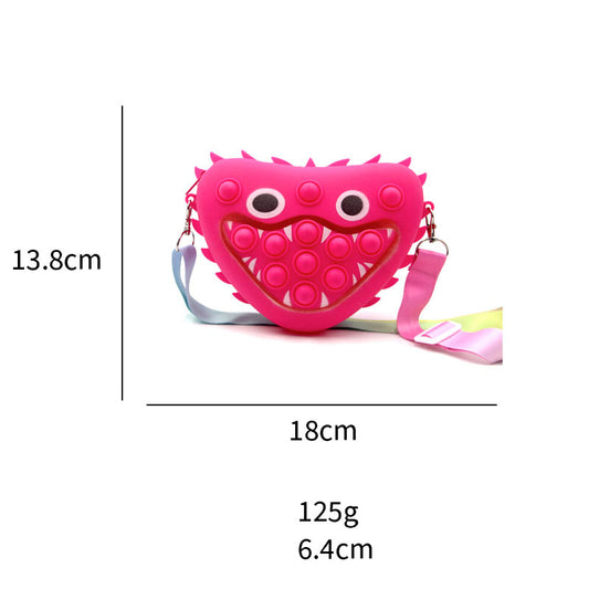 Rat Killing Pioneer Little Monster Bag Poppy Playtime Decompression Bubble Silicone Messenger Bag