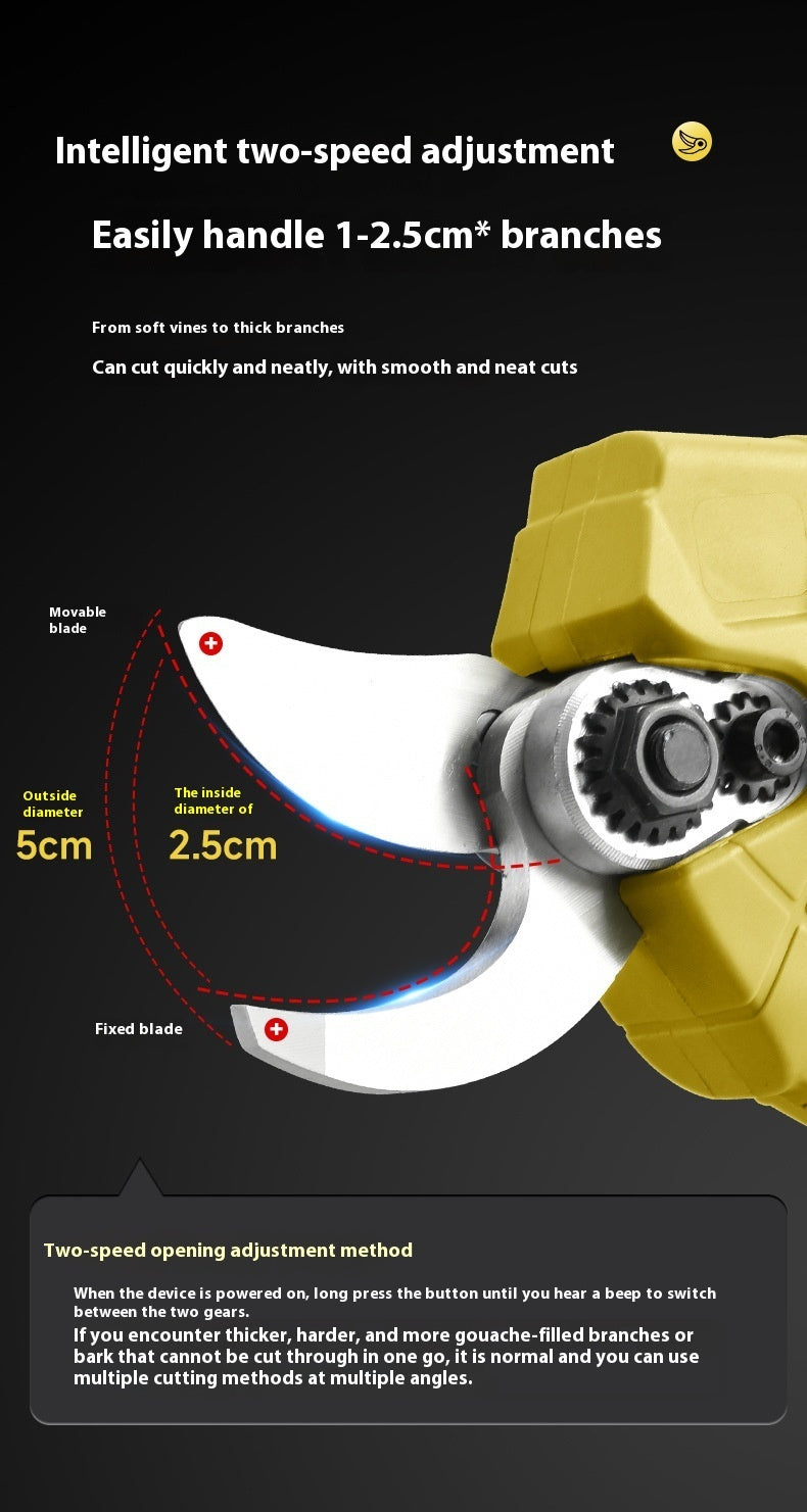 Electric Pruning Knife Lithium Battery Wireless Brushless Electric Clippers