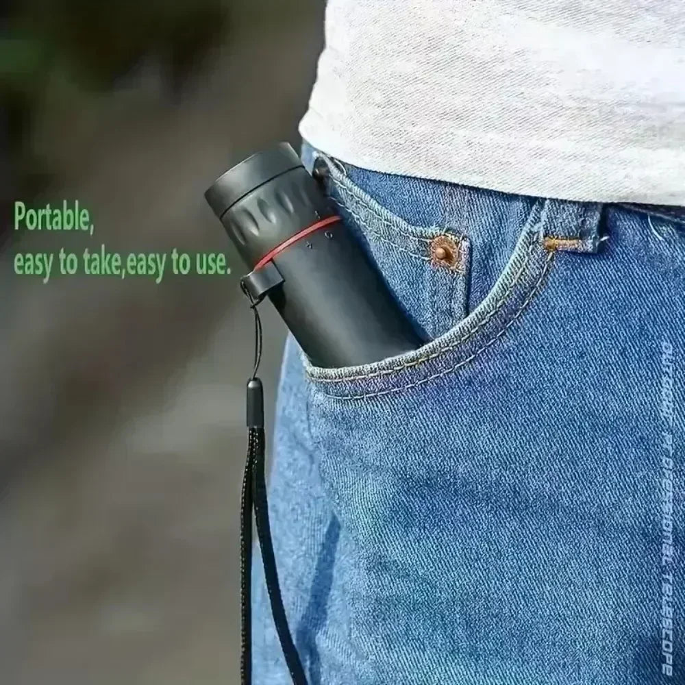 Mini Portable 2000x25 HD Monocular Telescope Mobile Phone Telescope with Holder Camping Hunting Birdwatching Telescope
