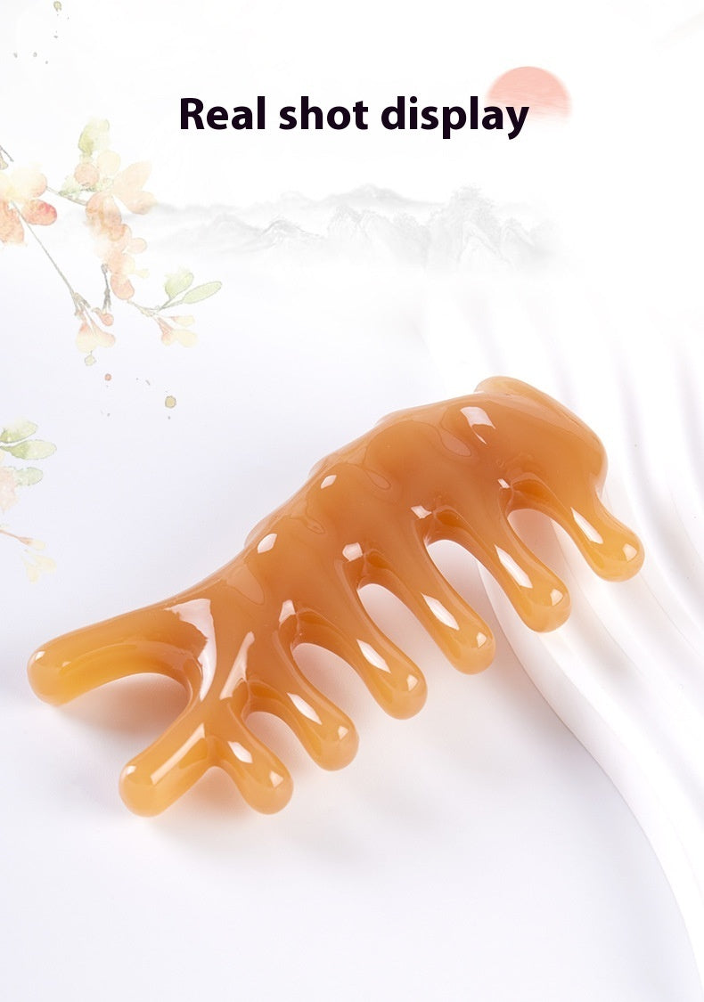 Fake Cow Horn Scraping Board Facial Special Beauty Stick