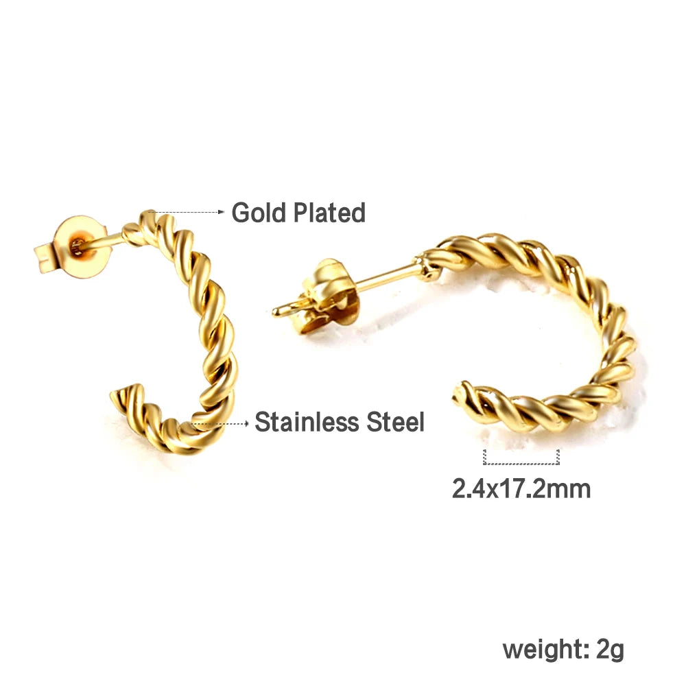 LUXUKISSKIDS Gold Color Luxury Hoop Earrings Aesthetic Hyperbole Big Round Statements Earrings Modern Fashion Korea Jewelry Gift