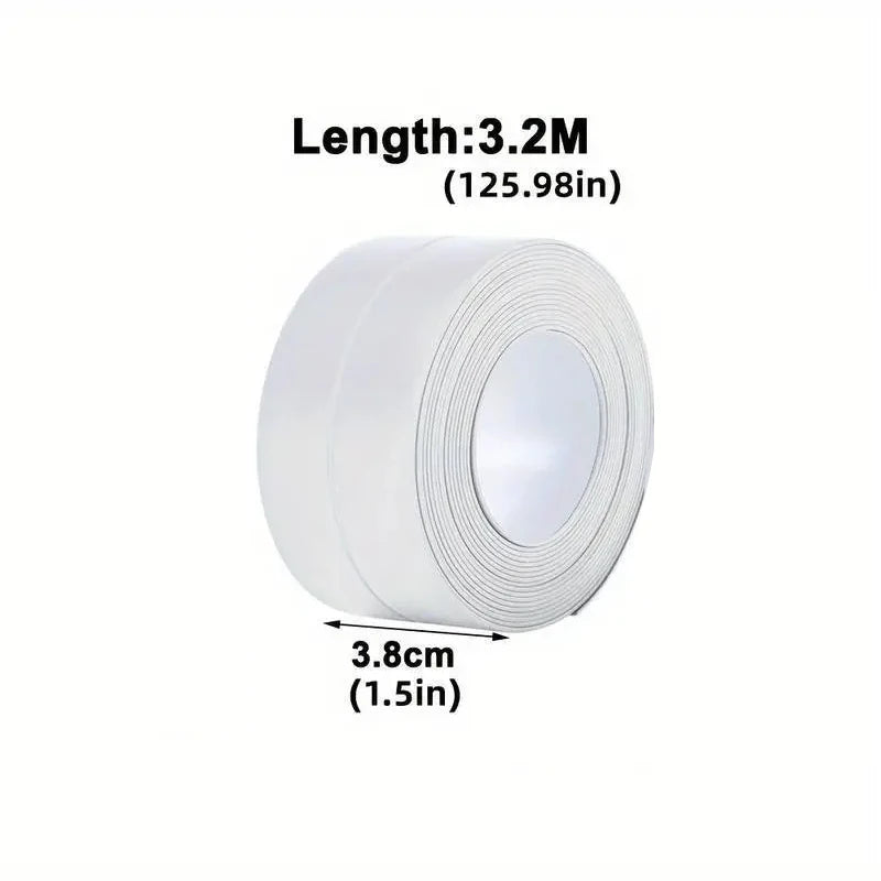 Shower Bath Sealing Tape Strips PVC Self Adhesive Waterproof Wall Sticker for Bathroom Kitchen Seal Caulk Strip Sink Mold Proof