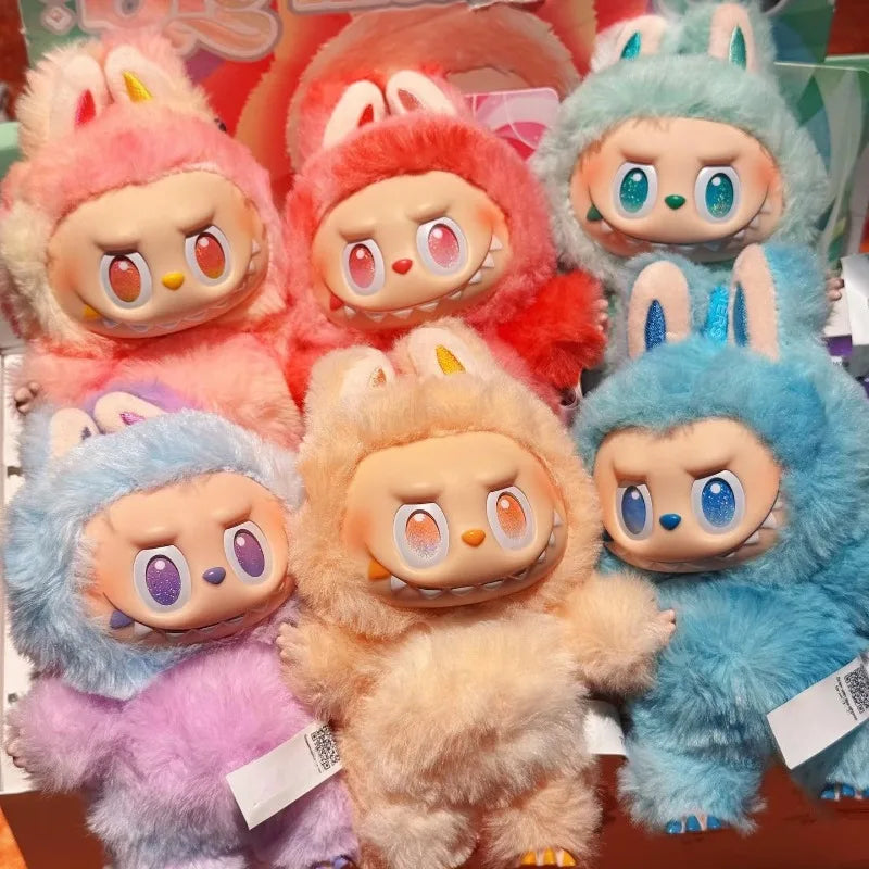 For Labubu The Monsters V3 Series Blind Box Teddy Vinyl Base Toy Animated Characters Mysterious Surprise Box Keychain Kids Gift