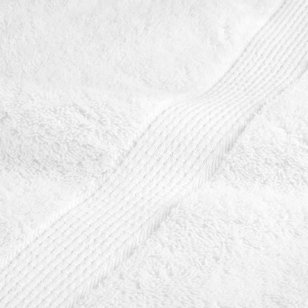 vidaXL Prosoape baie premium SOLUND 10 buc alb 100x150cm 600gsm