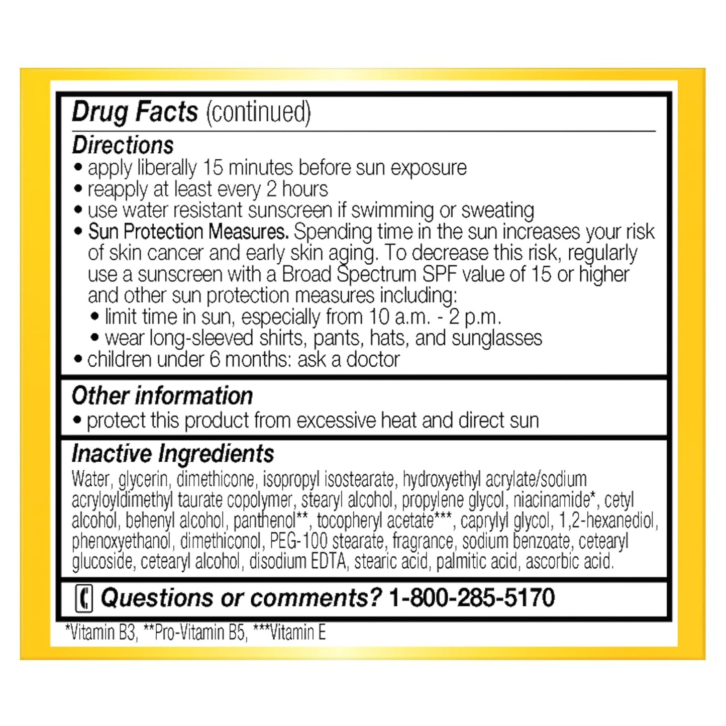 Face Moisturizer by Complete All Day UV Moisture Cream, SPF 15, Normal Skin, 2 Ounce (Pack of 3)
