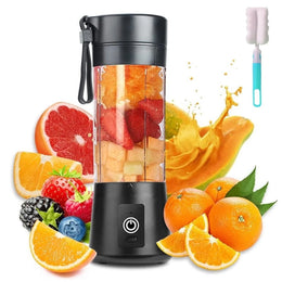 Cordless Black Battery-Operated Blender