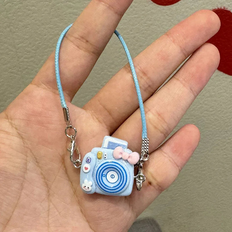 2025 New Labubu Accessories Decor Mini Cartoon Phone Case Pendant Mini Camera Labubu Diy Decor Accessories Toy Gift