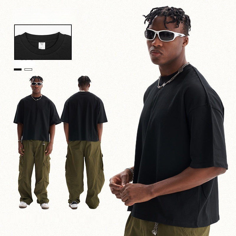 Popular Heavy Cotton Men's Short-sleeved T-shirt