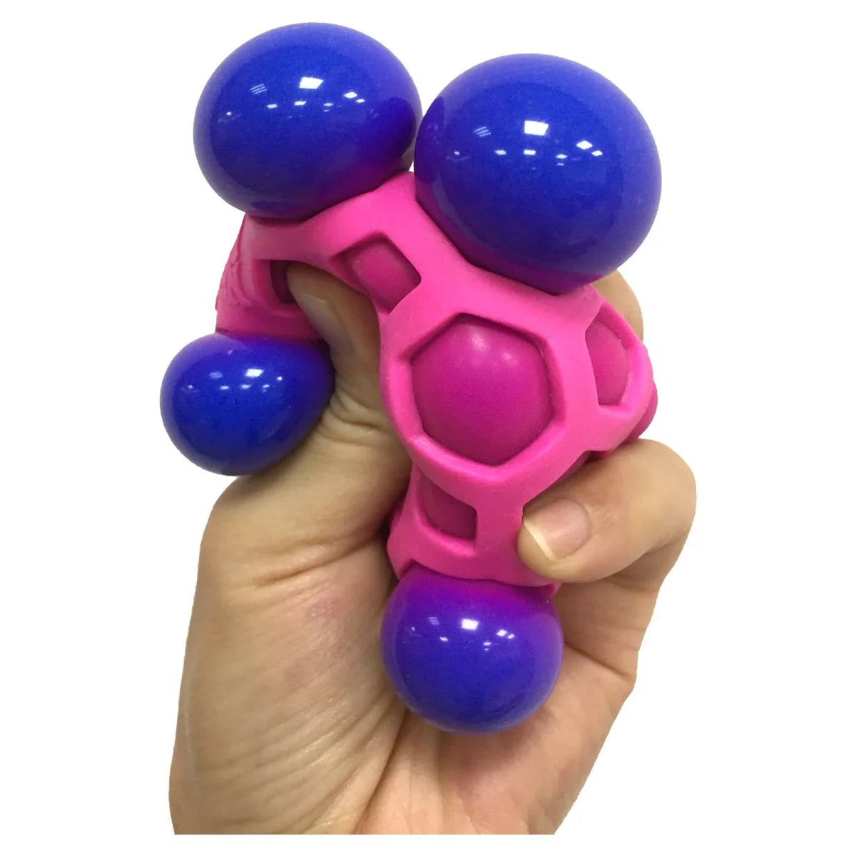 Nee Doh Atomic Squeeze Ball - Novelty Fidget Toy for Children Ages 3 and Up, Available in Multiple Colors
