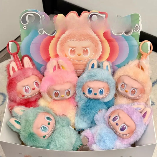For Labubu The Monsters V3 Series Blind Box Teddy Vinyl Base Toy Animated Characters Mysterious Surprise Box Keychain Kids Gift