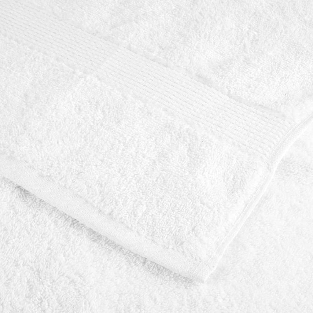 vidaXL Prosoape baie premium SOLUND 10 buc alb 100x150cm 600gsm