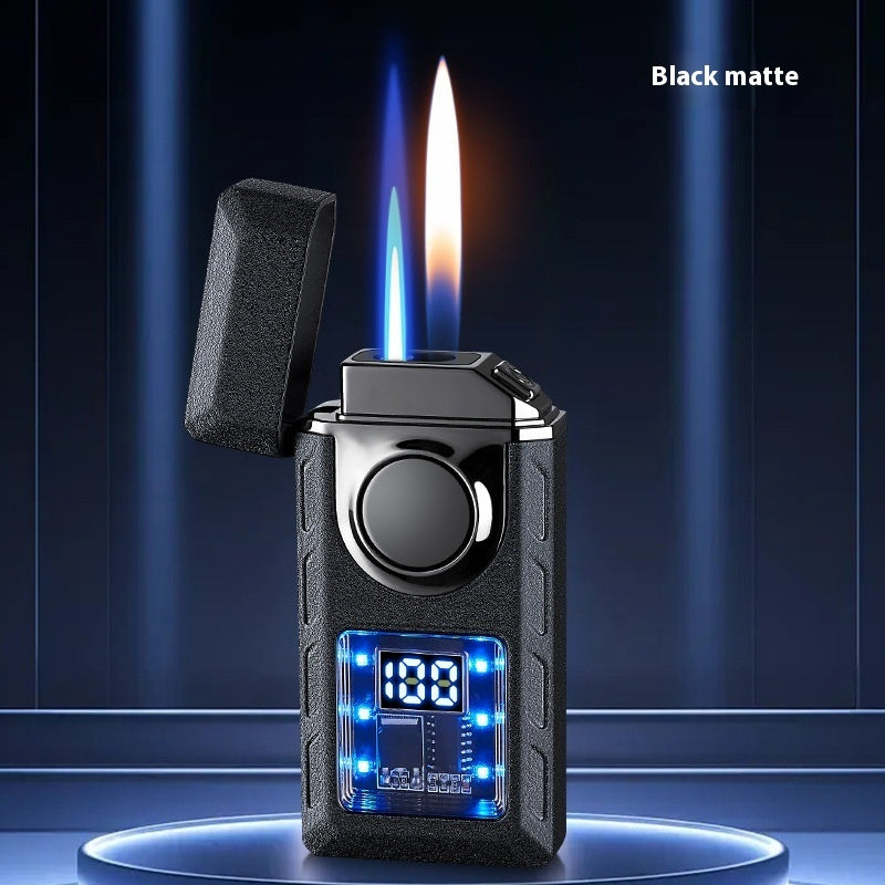 Creative Intelligent Ignition Power Display Double Fire Cigarette Lighter