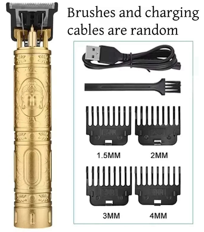 Vintage T9 Electric Hair Cutting Machine Hair Clipper Professional Men Shaver Rechargeable Barber Trimmer for Men Dragon Buddha