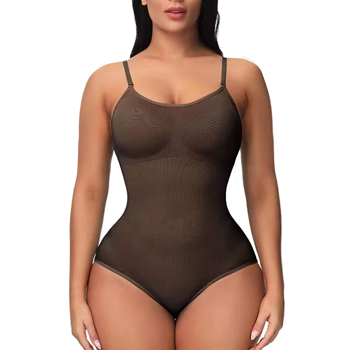 Super Sale V Spaghetti Strap Bodysuit Compression Body Suits Open Crotch Shapewear Slimming Body Shaper Smooth Out Bodysuit
