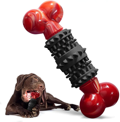 Durable Interactive Dog Toy for Aggressive Chewers - Indestructible Bone Design for Medium and Large Dogs by Dinosam