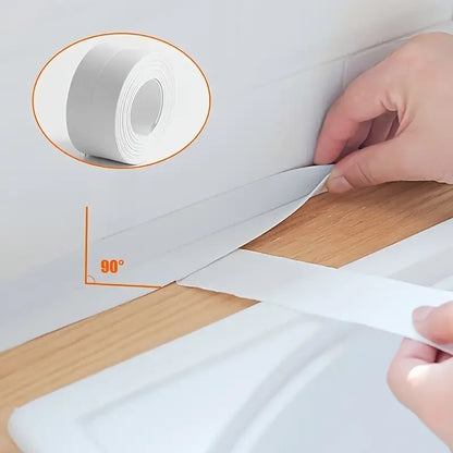 Shower Bath Sealing Tape Strips PVC Self Adhesive Waterproof Wall Sticker for Bathroom Kitchen Seal Caulk Strip Sink Mold Proof