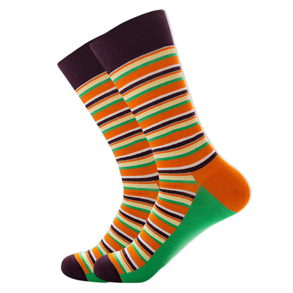 Striped Men And Women Trendy Color Street Cool Tube Socks