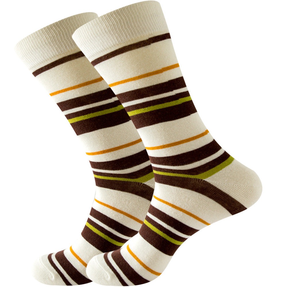 Striped Men And Women Trendy Color Street Cool Tube Socks