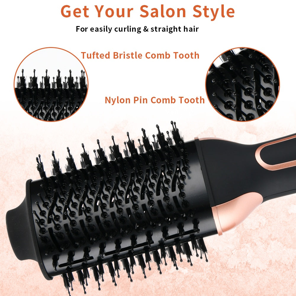 Wholesale 3 In 1 Electric Blow Dry Brush One Step Hair Dryer High Power Hot Air Volumizer Comb Professional Hot Air Brush