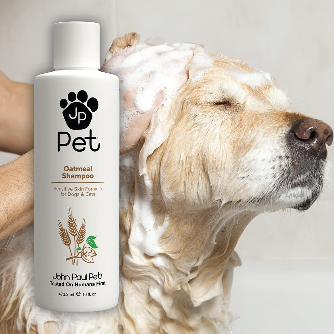 Oatmeal Shampoo for Dogs and Cats - Sensitive Skin Soothing Formula with Aloe, pH Balanced, Cruelty-Free, Paraben-Free, Made in the USA