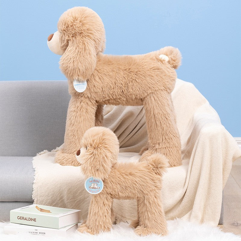 Children's Solid Color Long Hair Poodle Doll