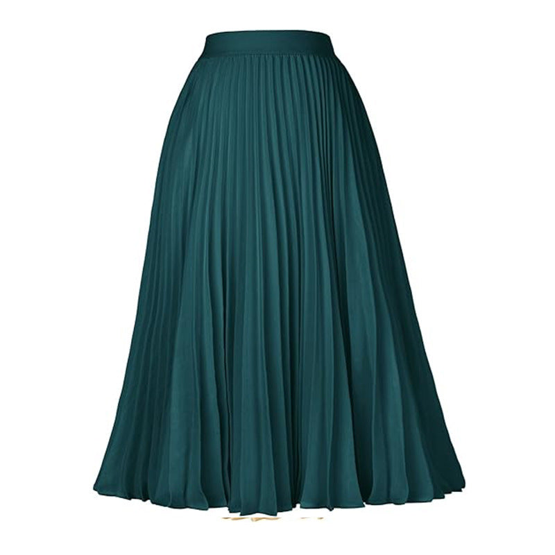 Medium-length Large Swing Casual Skirt