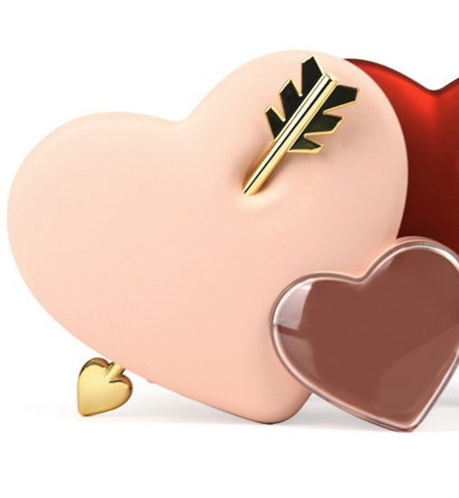 Plastic Double Love Heart-shaped Jewelry Box