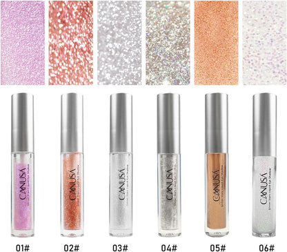 Liquid Glitter Eyeshadow | Long Lasting | Liquid-Type | Quick-Drying | Glitter Eyeshadow That Shimmers like Shattered Glass in Every Angle | 2G/0.07 Fl Oz (Orange)