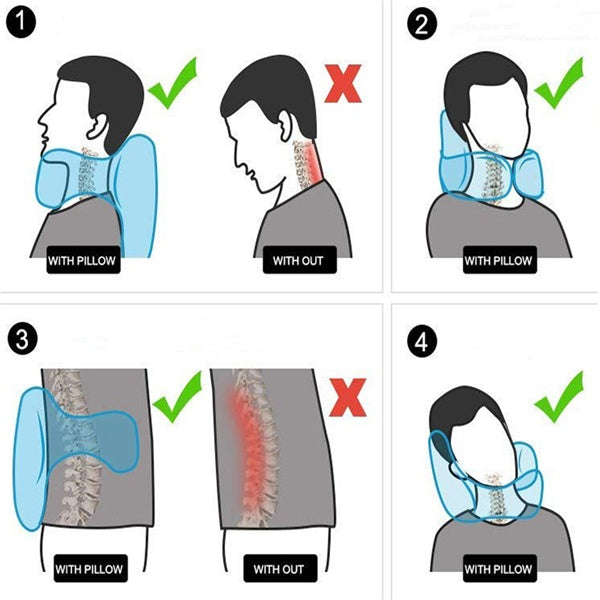 Airplane travel pillow