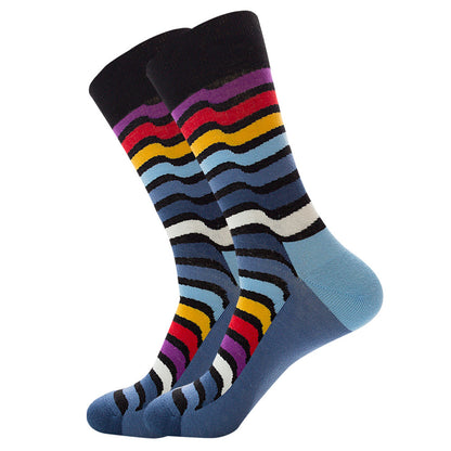 Striped Men And Women Trendy Color Street Cool Tube Socks