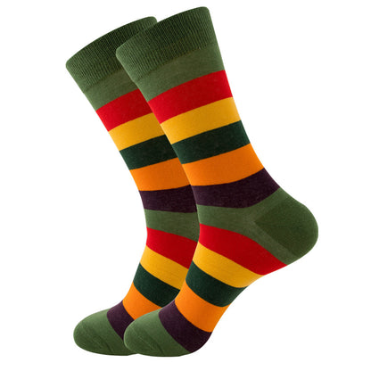 Striped Men And Women Trendy Color Street Cool Tube Socks