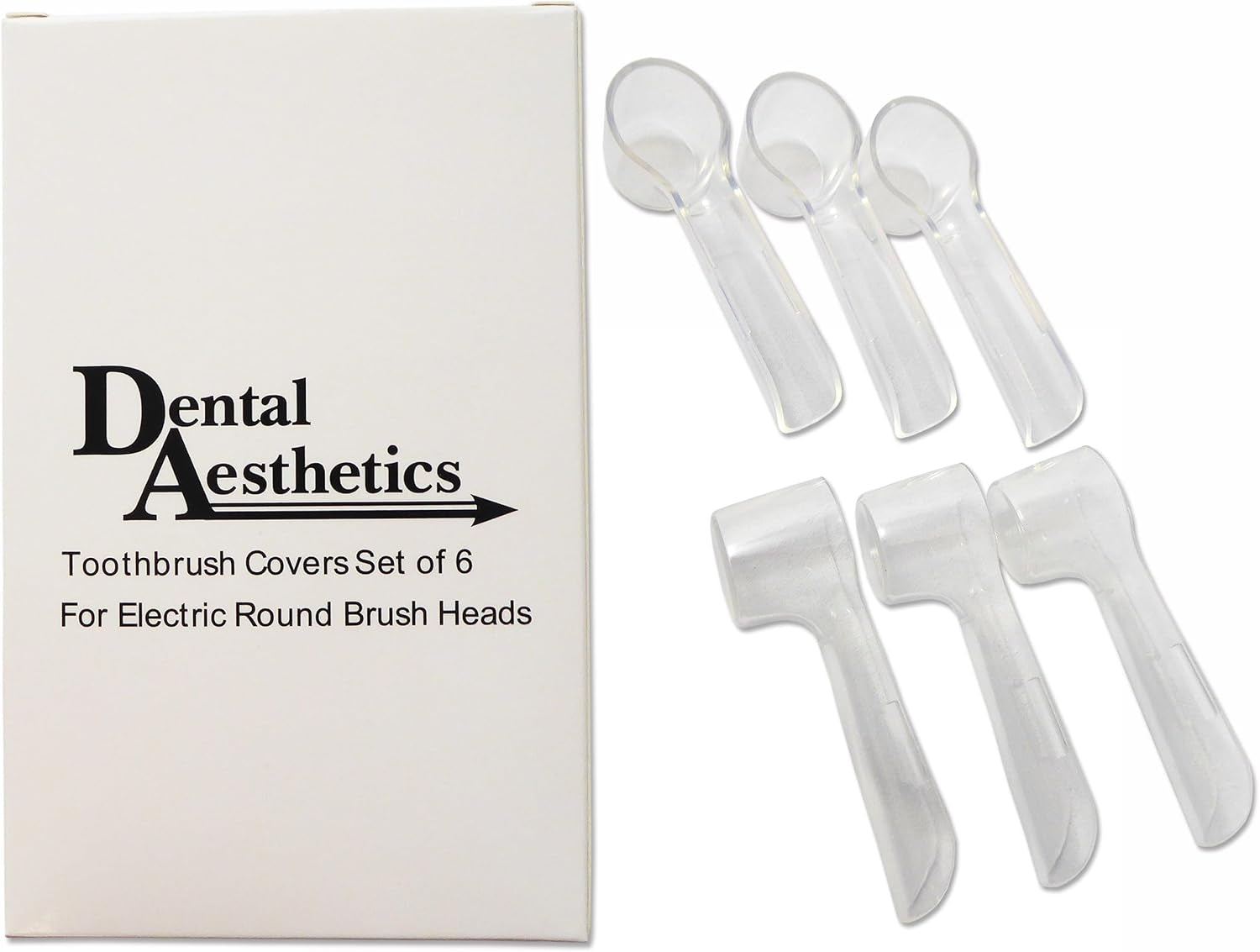 Dental Aesthetics Capuchons Compatibles Avec Brosses À Dents Electriques Oral B Têtes Rondes - Lot De 6 Etuis De Protection