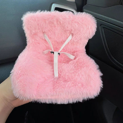 Labubu Car Safety Seat For 15-17cm Mini Plush Idol Doll Air Outlet Aromatherapy Car Ornament Gifts Car Interior Decoration