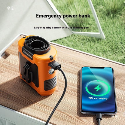 Waist Hanging Fan Portable Summer Heat Relieving Construction Site Charging Refrigeration Endurance