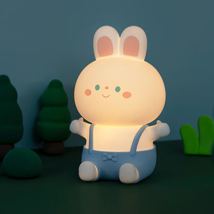 Rabbit Silicone Lamp USB Charging Dimming Timing Colorful Light Children's Birthday Gifts Led Small Night Lamp